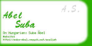 abel suba business card